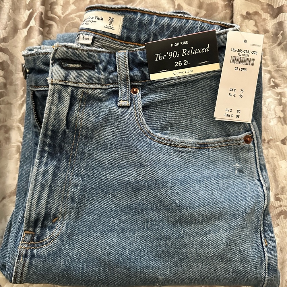 Abercrombie 90s relaxed high rise jeans